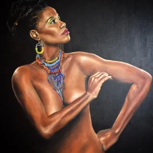 “Clarisse” óleo sobre tela 100 x 100 cm
